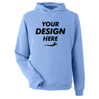 Nautica Unisex Sun Surfer Supreme Hooded Sweatshirt, Vintage Mavi, Front view, Mockup