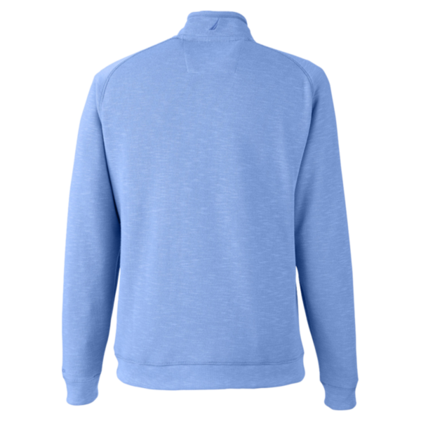 Nautica Unisex Sun Surfer Supreme Quarter-Zip Sweatshirt, Vintage Mavi, Back view