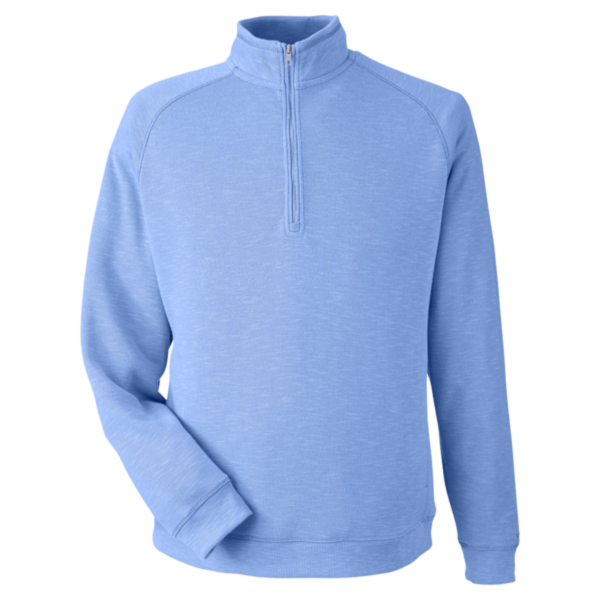 Nautica Unisex Sun Surfer Supreme Quarter-Zip Sweatshirt, Vintage Mavi, Front view