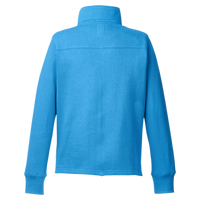 Nautica Women's Anchor Fleece Quarter-Zip Sweatshirt, Azure Blue, Back view
