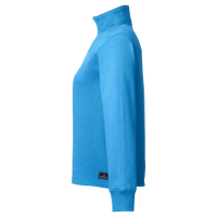 Nautica Women's Anchor Fleece Quarter-Zip Sweatshirt, Azure Blue, Left Sleeve view