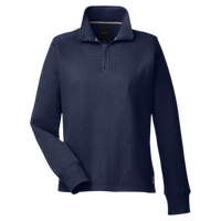 Nautica Women's Anchor Fleece Quarter-Zip Sweatshirt, Navy, Front view