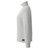 Nautica Women's Anchor Fleece Quarter-Zip Sweatshirt, Oxford Heather, Left Sleeve view