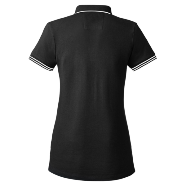 Nautica Women's Deck Polo, Black, Back view