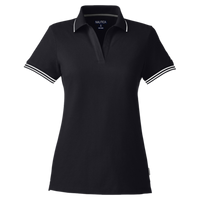 Nautica Women's Deck Polo, Black, Front view