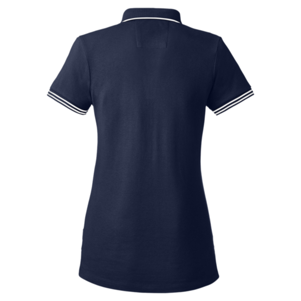 Nautica Women's Deck Polo, Navy, Back view