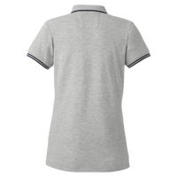 Nautica Women's Deck Polo, Oxford Heather, Back view