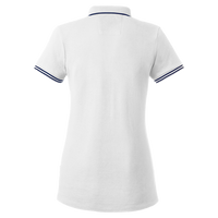 Nautica Women's Deck Polo, White, Back view