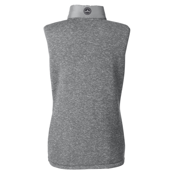 Nautica Women's Harbor Puffer Vest, Graphite / Graphite Heather, Back view