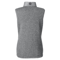 Nautica Women's Harbor Puffer Vest, Graphite / Graphite Heather, Back view