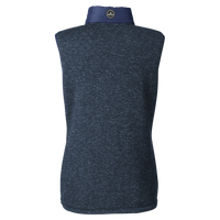 Nautica Women's Harbor Puffer Vest, Navy / Navy Heather, Back view