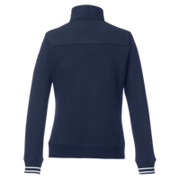 Nautica Women's Navigator Fleece Full-Zip Jacket, Navy / Navy, Back view