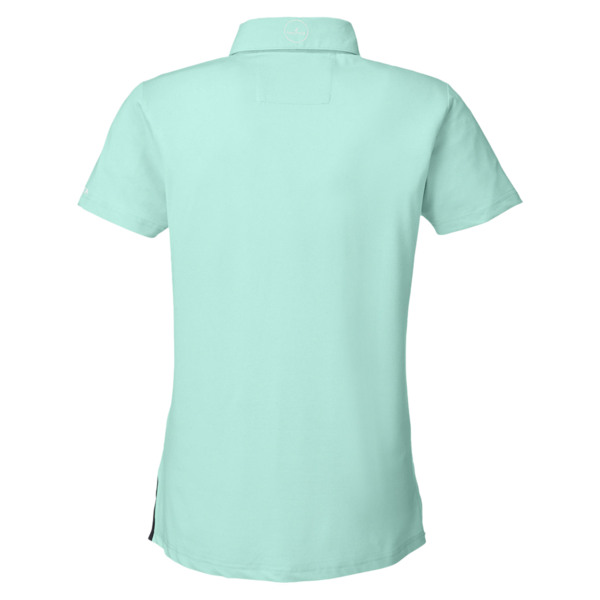 Nautica Women's Saltwater Polo, Cool Mint, Back view