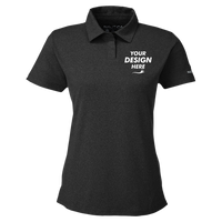 Nautica Women's Saltwater Polo, Onyx, Front view, Mockup
