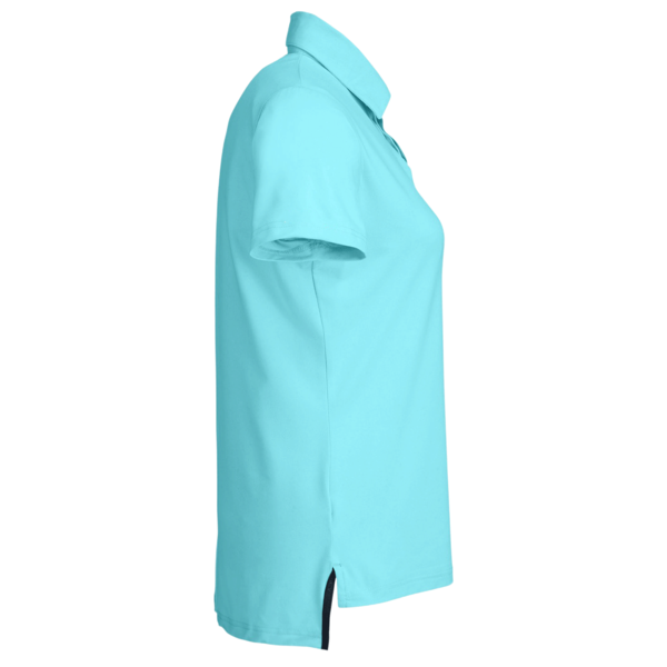 Nautica Women's Saltwater Polo, Sea Mist, Right Sleeve view