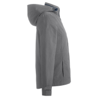 Nautica Women's Voyage Hooded Rain Jacket, Graphite, Right Sleeve view