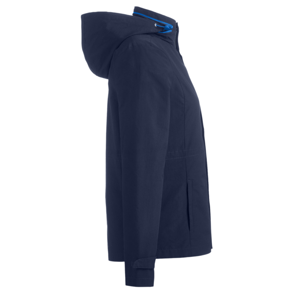 Nautica Women's Voyage Hooded Rain Jacket, Navy, Right Sleeve view