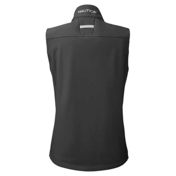Nautica Women's Wavestorm Soft Shell Vest, Black, Back view