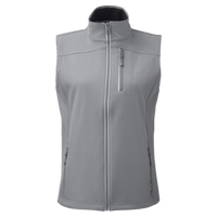 Nautica Women's Wavestorm Soft Shell Vest, Graphite, Front view