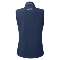 Nautica Women's Wavestorm Soft Shell Vest, Navy, Back view