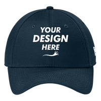 New Era Adjustable Structured Cap, Flag Deep Navy, Front view, Mockup
