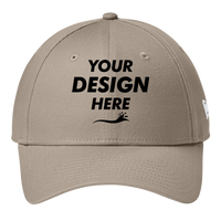 New Era Adjustable Structured Cap, Flag Khaki, Front view, Mockup