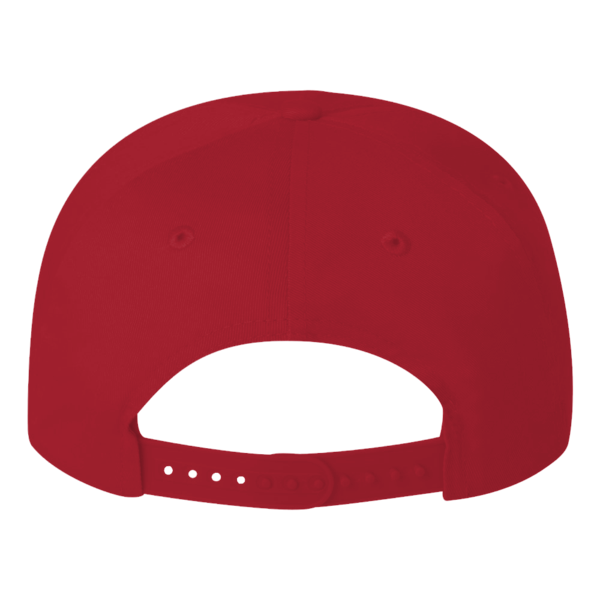 New Era Adjustable Structured Cap, Flag Scarlet Red, Back view