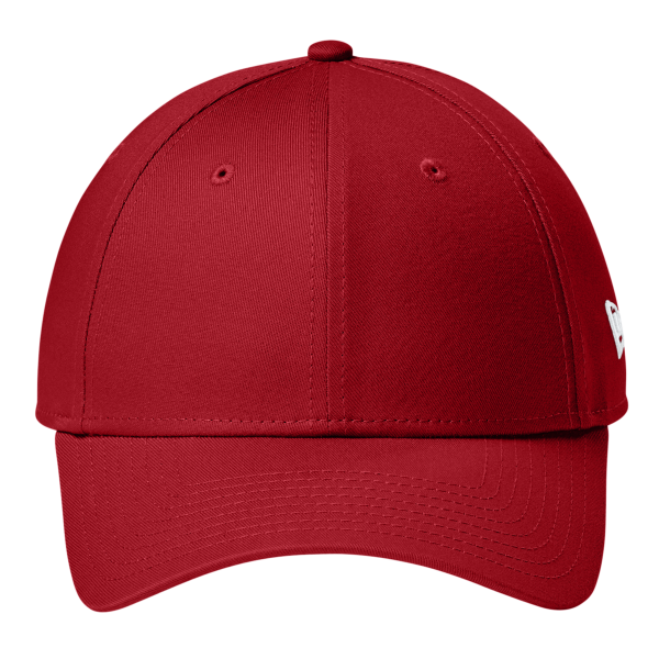 New Era Adjustable Structured Cap, Flag Scarlet Red, Front view