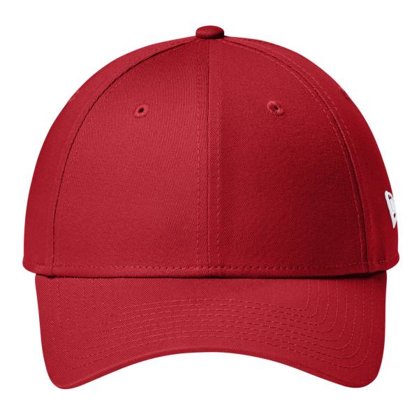 New Era Adjustable Structured Cap, Scarlet Red, Front view