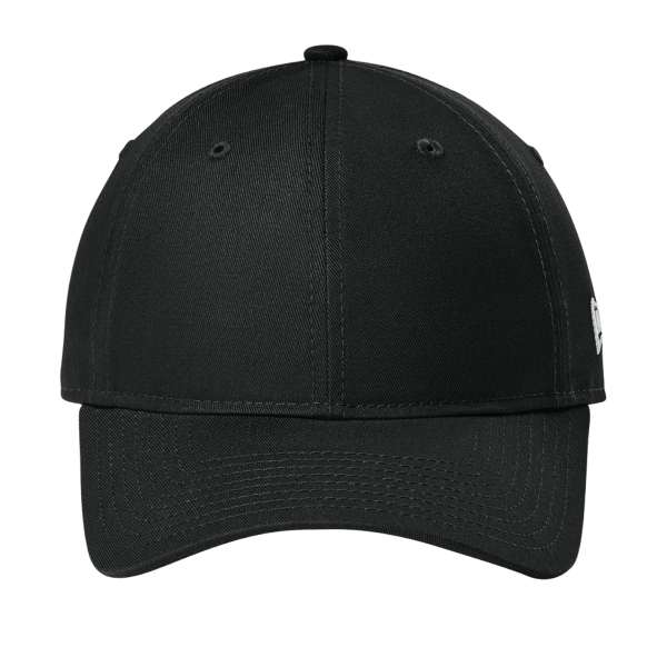 New Era Adjustable Unstructured Cap, Flag Black, Front view
