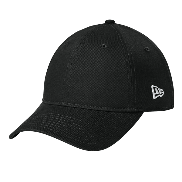 New Era Adjustable Unstructured Cap, Flag Black, Left Side view