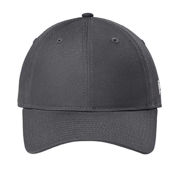 New Era Adjustable Unstructured Cap, Flag Graphite, Front view