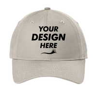 New Era Adjustable Unstructured Cap, Flag Stone, Front view, Mockup