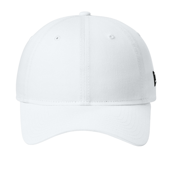 New Era Adjustable Unstructured Cap, Flag White, Front view