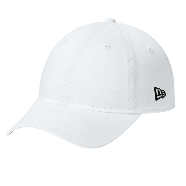 New Era Adjustable Unstructured Cap, Flag White, Left Side view