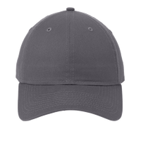 New Era Adjustable Unstructured Cap, Graphite, Front view