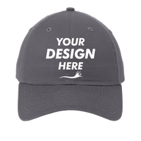New Era Adjustable Unstructured Cap, Graphite, Front view, Mockup
