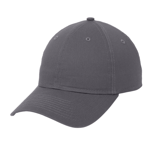 New Era Adjustable Unstructured Cap, Graphite, Left Side view