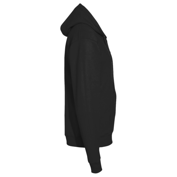 New Era Comeback Fleece Full Zip Hoodie, Black, Right Sleeve view