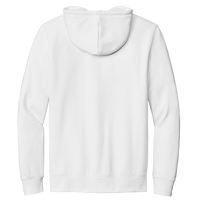 New Era Comeback Fleece Full Zip Hoodie, White, Back view