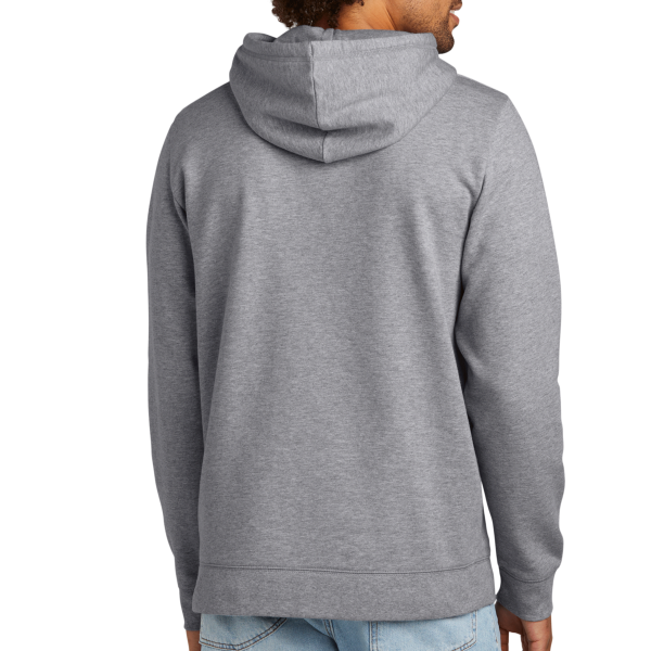 New Era Comeback Fleece Pullover Hoodie, Athletic Heather / Athletic Heather, Back view