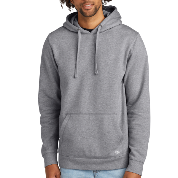 New Era Comeback Fleece Pullover Hoodie, Athletic Heather / Athletic Heather, Front view