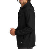 New Era Comeback Fleece Pullover Hoodie, Black / Black, Left Sleeve view