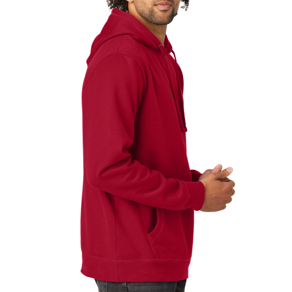 New Era Comeback Fleece Pullover Hoodie, Crimson / Crimson, Right Sleeve view
