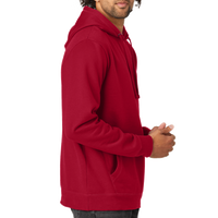 New Era Comeback Fleece Pullover Hoodie, Crimson / Crimson, Right Sleeve view