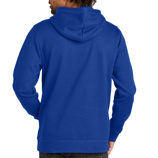 New Era Comeback Fleece Pullover Hoodie, Royal / Royal, Back view