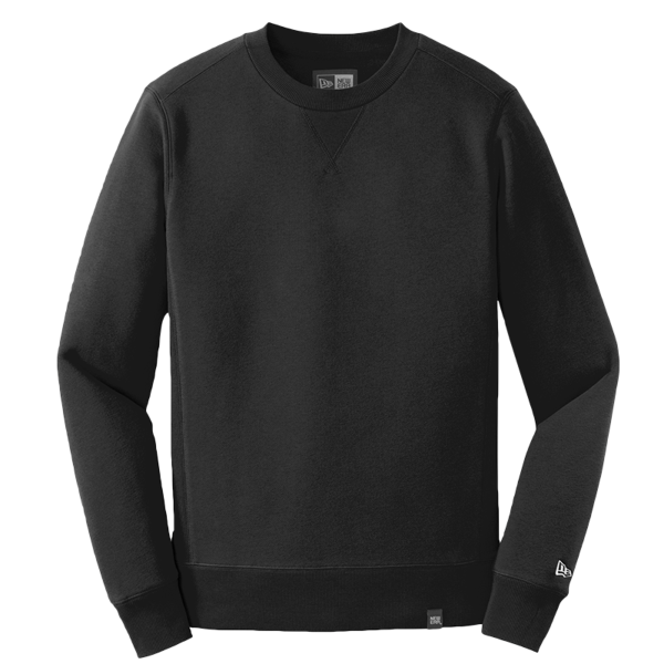 New Era French Terry Crew, Black, Front view