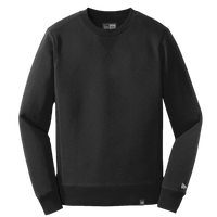 New Era French Terry Crew, Black, Front view