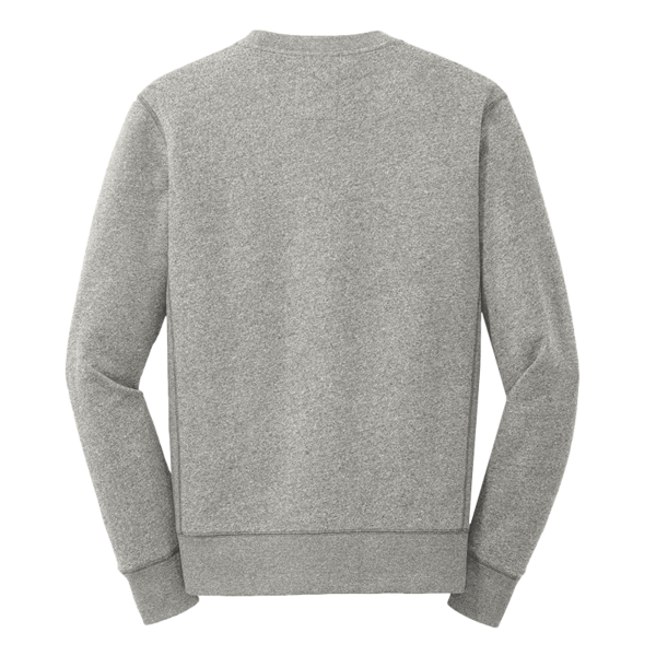 New Era French Terry Crew, Light Graphite Twist, Back view