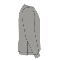 New Era French Terry Crew, Light Graphite Twist, Right Sleeve view